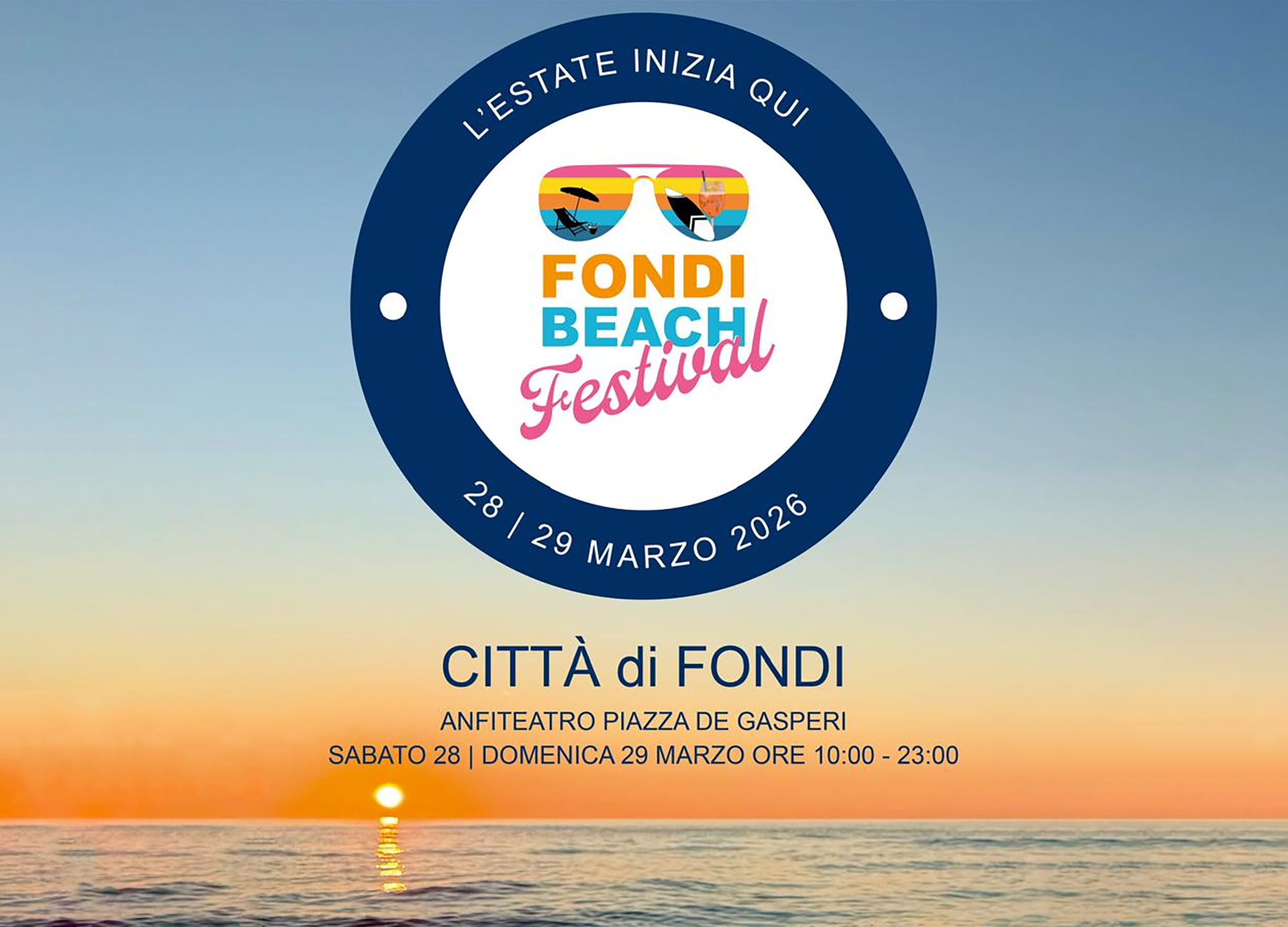 La locandina di Fondi Beach Festival