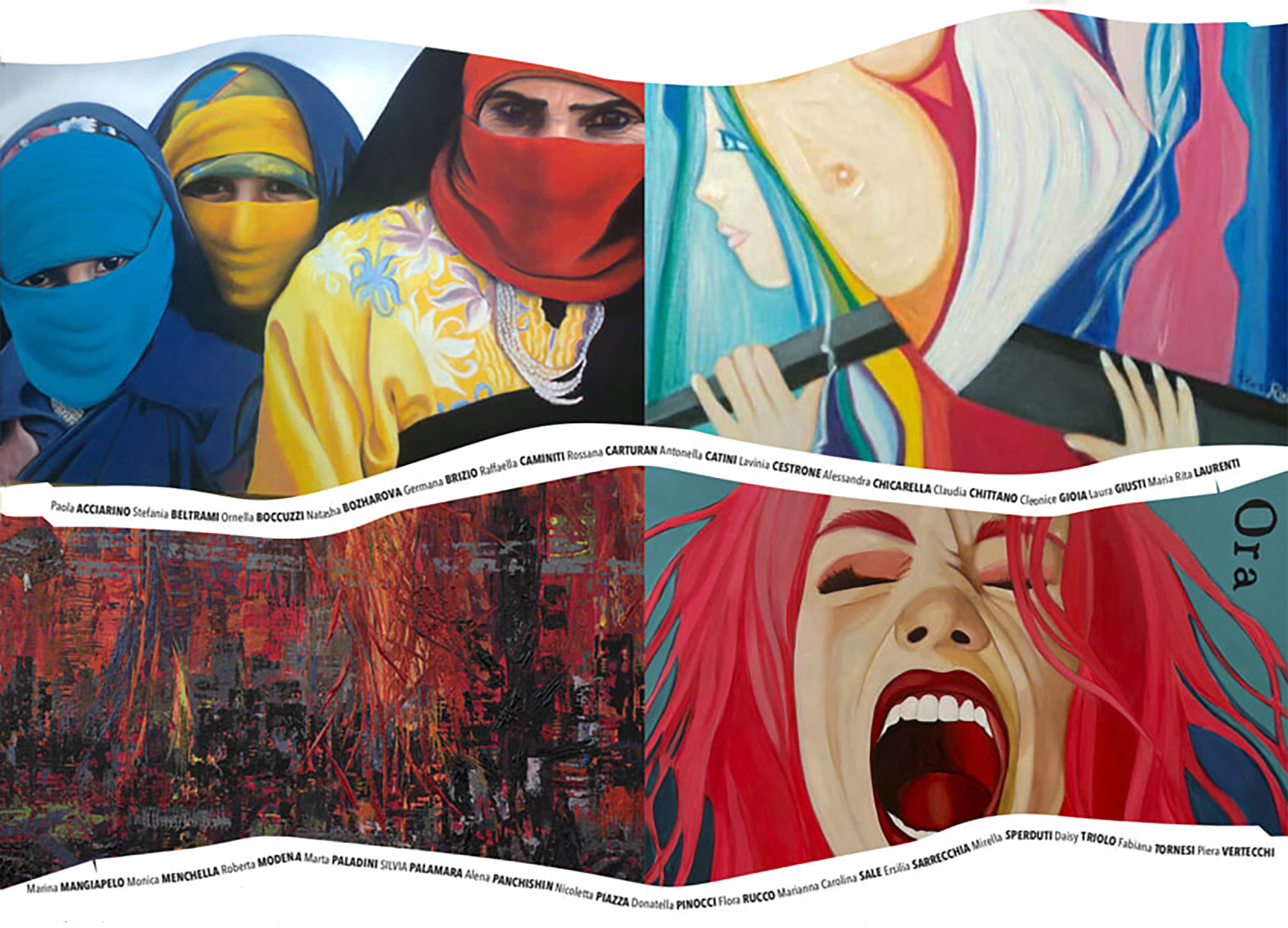 La locandina di Artiste e Musei per la Pace a Sabaudia