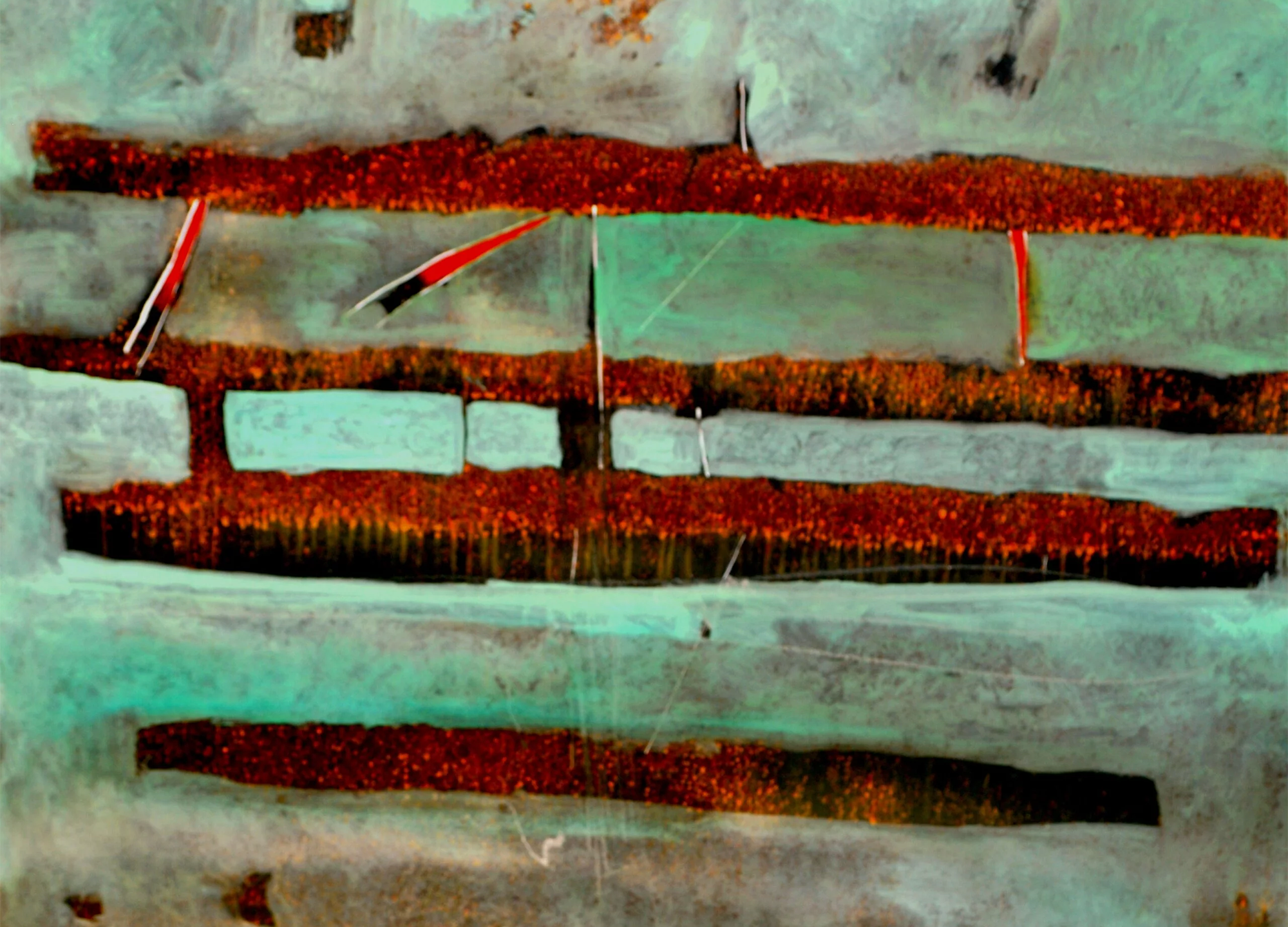 Un particolare di "Mare" di Raul Grisolia